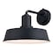 Vaxcel Hammond Steel 1 Light LED Dusk to Dawn Matte Black and White Industrial Outdoor Wall Lantern T0751 - alternate 7